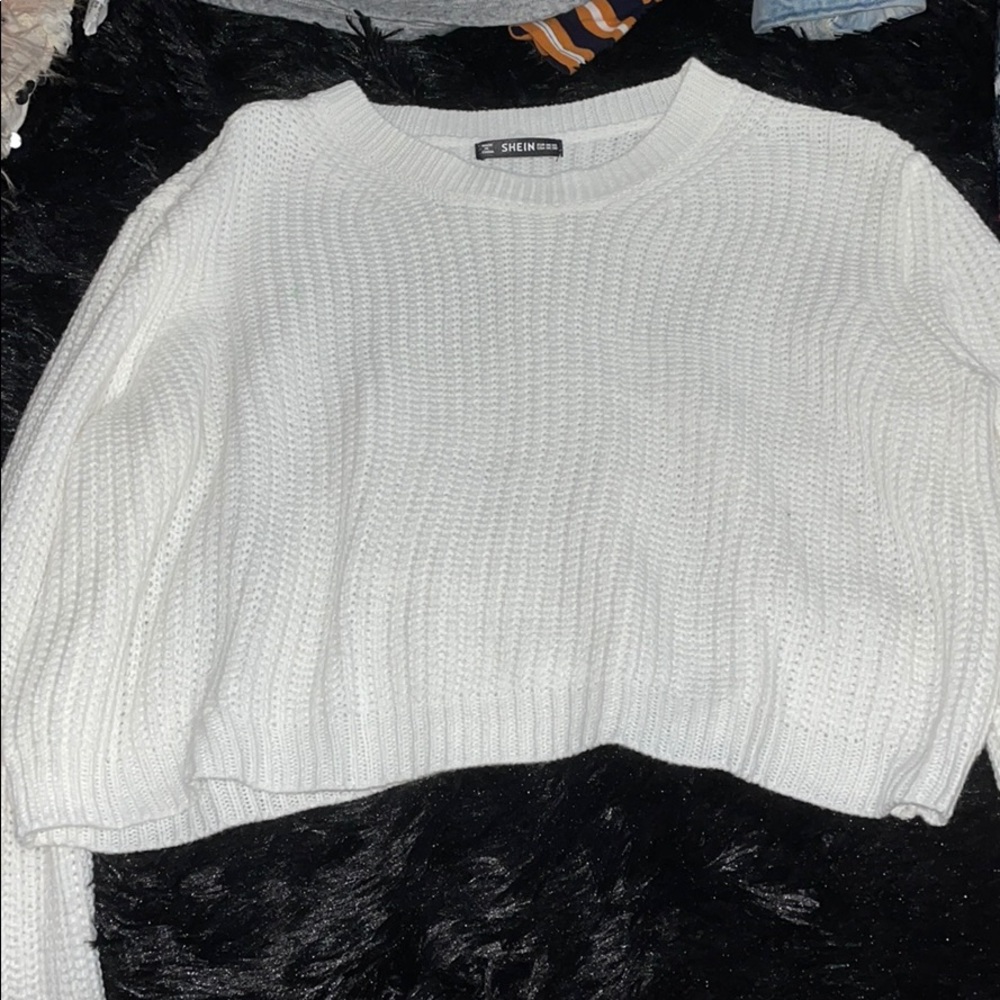 Cropped Knit Sweater